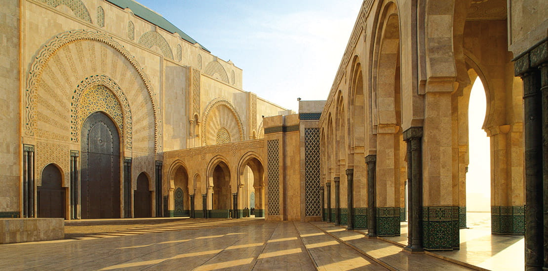 The Hassan II Mosque in Casablanca, Morocco